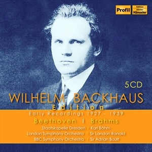 Beethoven Ludwig Van Brahms Joha - Beethoven & Brahms: Wilhelm Backhau in der Gruppe Externt_Lager / Naxoslager bei Bengans Skivbutik AB (4217380)