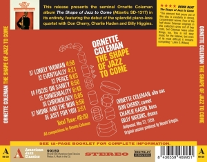Ornette Coleman - Shape Of Jazz To Come in der Gruppe CD bei Bengans Skivbutik AB (4219773)