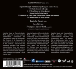 Isabelle Faust - Stravinsky: Violin Concerto / Chamber Works in der Gruppe CD bei Bengans Skivbutik AB (4220989)
