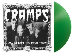 Cramps - All Aboard The Drug Train (Green) in der Gruppe VINYL / Rock bei Bengans Skivbutik AB (4221767)