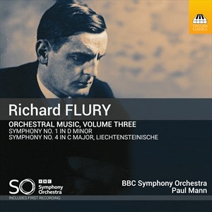 Flury Richard - Orchestral Music, Vol. 3 in der Gruppe Externt_Lager / Naxoslager bei Bengans Skivbutik AB (4223618)