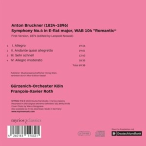 Gurzenich-Orchester Köln/Roth François-X - Bruckner Symphony No. 4 (First Version) in der Gruppe Övrigt /  bei Bengans Skivbutik AB (4224882)