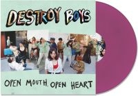Destroy Boys - Open Mouth Open Heart (Purple Vinyl in der Gruppe VINYL / Pop-Rock bei Bengans Skivbutik AB (4226552)