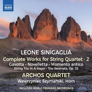 Sinigaglia Leone - Complete Works For String Quartet, in der Gruppe Externt_Lager / Naxoslager bei Bengans Skivbutik AB (4227196)