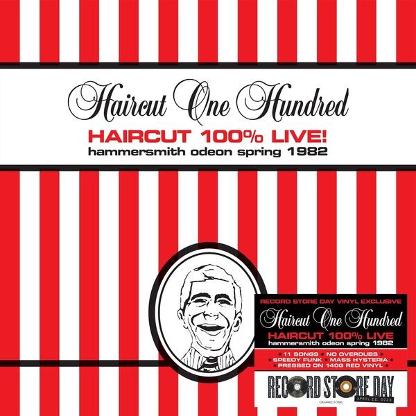Haircut 100 - Haircut 100% Live (Hammersmith Odeon 1982) - Limited 140-Gram Red Colored Vinyl in der Gruppe VINYL / Rock bei Bengans Skivbutik AB (4229454)