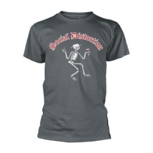 Social Distortion - T/S Grey Skelly Logo (Xxl) in der Gruppe MERCHANDISE / T-shirt / Pop-Rock bei Bengans Skivbutik AB (4230318)