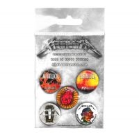 Metallica - Button Badge Set Albums 1996-2016 in der Gruppe MERCHANDISE / Pin-Button Badge / Heavy Metal bei Bengans Skivbutik AB (4231089)