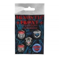 Agnostic Front - Button Badge Set in der Gruppe MERCHANDISE / Merch / Pop-Rock bei Bengans Skivbutik AB (4231135)
