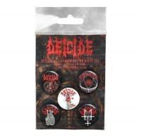 Deicide - Button Badge Set in der Gruppe MERCHANDISE / Merch / Hårdrock bei Bengans Skivbutik AB (4231149)