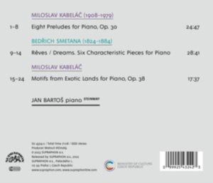 Kabelac Miloslav Smetana Bedrich - Kabelac & Smetana: Piano Works in der Gruppe Externt_Lager / Naxoslager bei Bengans Skivbutik AB (4232342)