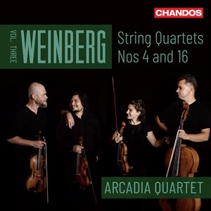 Weinberg Mieczyslaw - String Quartets, Vol. 3 in der Gruppe Externt_Lager / Naxoslager bei Bengans Skivbutik AB (4233493)