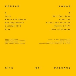 Agnas Konrad - Rite Of Passage in der Gruppe CD / Jazz bei Bengans Skivbutik AB (4236766)