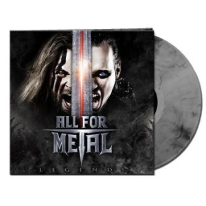 All For Metal - Legends (Silver Marbled Vinyl Lp) in der Gruppe VINYL / Hårdrock bei Bengans Skivbutik AB (4236769)