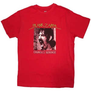 Frank Zappa - Chunga's Revenge Uni Red T-Shirt in der Gruppe MERCHANDISE / T-shirt / Pop-Rock bei Bengans Skivbutik AB (4239021r)