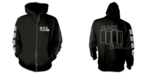 Black Flag - Zip-Hood -  Logo (M) in der Gruppe MERCHANDISE / Kapuzenpullover / Pop-Rock,Punk bei Bengans Skivbutik AB (4240953)