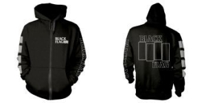 Black Flag - Zip-Hood -  Logo (Xl) in der Gruppe MERCHANDISE / Kapuzenpullover / Punk bei Bengans Skivbutik AB (4240955)