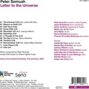 Somuah Peter - Letter To The Universe in der Gruppe CD / Jazz bei Bengans Skivbutik AB (4240979)