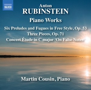 Rubinstein Anton - Piano Works - Six Preludes & Fugues in der Gruppe Externt_Lager / Naxoslager bei Bengans Skivbutik AB (4242375)