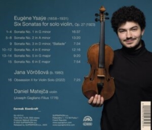 Vorosova Jana Ysaye Eugene - Six Sonatas For Solo Violin in der Gruppe Externt_Lager / Naxoslager bei Bengans Skivbutik AB (4242376)