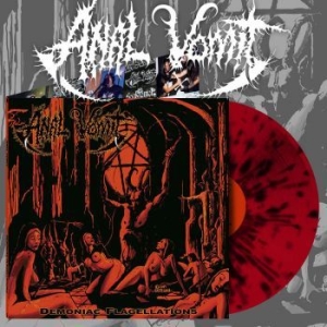 Anal Vomit - Demoniac Flagellations (Red Splatte in der Gruppe VINYL / Hårdrock/ Heavy metal bei Bengans Skivbutik AB (4242629)