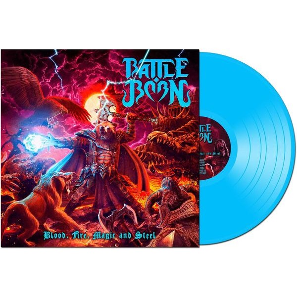 Battle Born - Blood, Fire, Magic And Steel (Blå V in der Gruppe VINYL / Hårdrock/ Heavy metal bei Bengans Skivbutik AB (4248664)