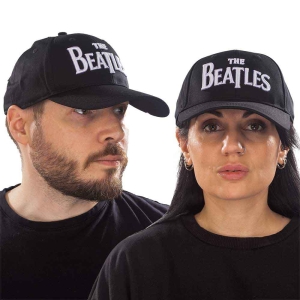The Beatles - White Drop T Logo Bl Baseball C in der Gruppe MERCHANDISE / Merch / Pop-Rock bei Bengans Skivbutik AB (4249946)