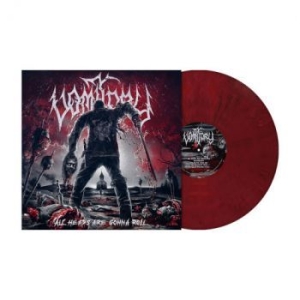 Vomitory - All Heads Are Gonna Roll (Red Marbl in der Gruppe VINYL / Hårdrock/ Heavy metal bei Bengans Skivbutik AB (4254426)