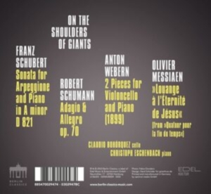 Messiaen Olivier Schubert Franz - Messiaen, Schubert, Schumann & Webe in der Gruppe Externt_Lager / Naxoslager bei Bengans Skivbutik AB (4255667)