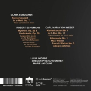 Luisa Imorde - C. Schumann & Weber: Piano Concerto in der Gruppe Externt_Lager / Naxoslager bei Bengans Skivbutik AB (4255669)