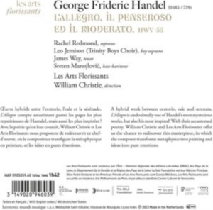 Les Arts Florissants - Handel: L'allegro, Il Penseroso Ed Il Moderato in der Gruppe CD / Klassiskt,Övrigt bei Bengans Skivbutik AB (4256082)