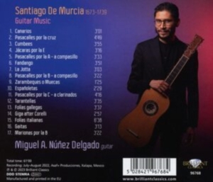Miguel Alejandro Nunez Delgado - De Murcia: Guitar Music in der Gruppe CD bei Bengans Skivbutik AB (4261292)