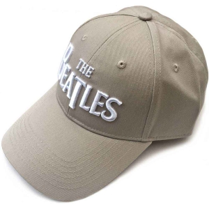 The Beatles - White Drop T Logo Sand Baseball C in der Gruppe MERCHANDISE / Merch / Pop-Rock bei Bengans Skivbutik AB (4262780)