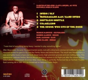 Hancock Herbie - Live 1973 in der Gruppe CD / Jazz bei Bengans Skivbutik AB (4265773)