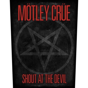 Motley Crue - Shout At The Devil Pentagram Back Patch in der Gruppe MERCHANDISE / Merch / Hårdrock bei Bengans Skivbutik AB (4267103)