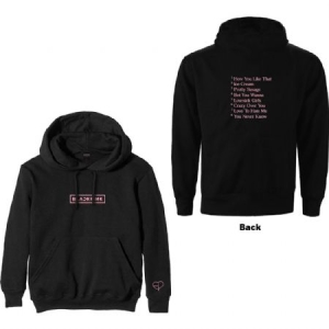 BlackPink - Unisex Pullover Hoodie: The Album Trackl in der Gruppe MERCHANDISE / Kapuzenpullover / K-Pop bei Bengans Skivbutik AB (4267788r)