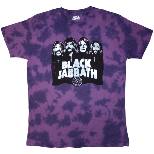 Black Sabbath - Band & Logo Uni Purp Dip-Dye    in der Gruppe MERCH / T-Shirt / Rockoff_Nya April24 bei Bengans Skivbutik AB (4267797r)