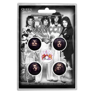 Queen - Faces Retail Packed Button Badge in der Gruppe MERCHANDISE / Accessoarer / Pop-Rock bei Bengans Skivbutik AB (4271724)
