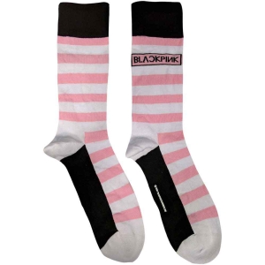 Blackpink - Stripes & Logo Uni Wht Socks (Eu 40-45) in der Gruppe MERCHANDISE /  /  bei Bengans Skivbutik AB (4271738)