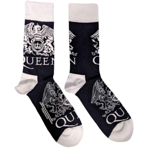 Queen - White Crests Uni Navy Socks (Eu 40-45) in der Gruppe MERCHANDISE / Merch / Pop-Rock bei Bengans Skivbutik AB (4271752)