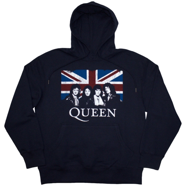 Queen - Unisex Pullover Hoodie: Union Jack in der Gruppe MERCH / Kleidung / Hoodies bei Bengans Skivbutik AB (4273059)