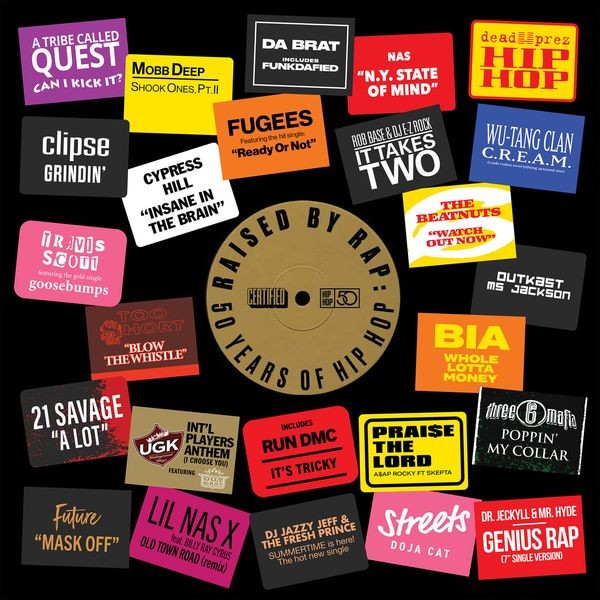 Various - Raised By Rap: 50 Years Of Hip Hop in der Gruppe VINYL / Hip Hop bei Bengans Skivbutik AB (4275168)