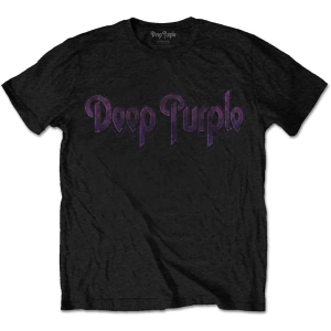 Deep Purple - Vtge Logo Uni Bl    in der Gruppe MERCHANDISE / T-shirt / Hårdrock bei Bengans Skivbutik AB (4281828r)