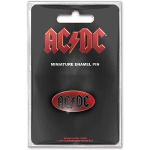 AC/DC - AC/DC Mini Pin Badge: Oval Logo in der Gruppe MERCH / Minsishops-merch / Ac/Dc bei Bengans Skivbutik AB (4284679)