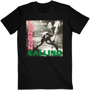 The Clash/ UNISEX TEE: LONDON CALLING (S) in der Gruppe MERCHANDISE / T-shirt / Punk bei Bengans Skivbutik AB (4285351)