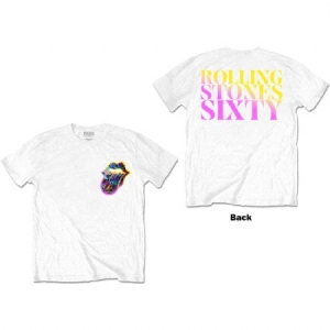 The Rolling Stones - Unisex T-Shirt: Sixty Gradient Text (Bac in der Gruppe CDON - Exporterade Artiklar_Manuellt / T-shirts_CDON_Exporterade bei Bengans Skivbutik AB (4285436r)