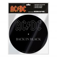 Ac/Dc - Slipmat Back In Black in der Gruppe Merchandise bei Bengans Skivbutik AB (4290646)
