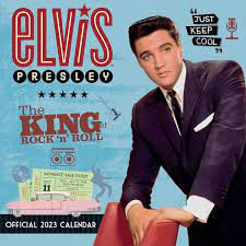 Elvis Presley - Elvis Presley 2023 Calendar Square, Offi in der Gruppe CDON - Exporterade Artiklar_Manuellt / Kalendrar_CDON_exporterade bei Bengans Skivbutik AB (4291492)