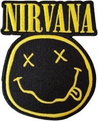 Nirvana - Smiley Face Cut Out Patch (9,1 X 7, in der Gruppe MERCHANDISE / Stoffaufnäher /  bei Bengans Skivbutik AB (4294313)