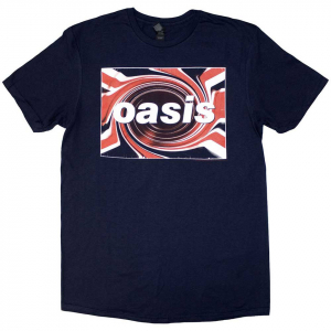 Oasis - Oasis Unisex T-Shirt: Union Jack (navy b in der Gruppe BW-T-shirts bei Bengans Skivbutik AB (4294325r)