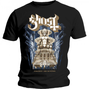 Ghost - Ghost Unisex T-Shirt: Ceremony & Devotio in der Gruppe CDON - Exporterade Artiklar_Manuellt / T-shirts_CDON_Exporterade bei Bengans Skivbutik AB (4299708r)